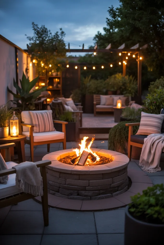 Fire Pit Patio Garden