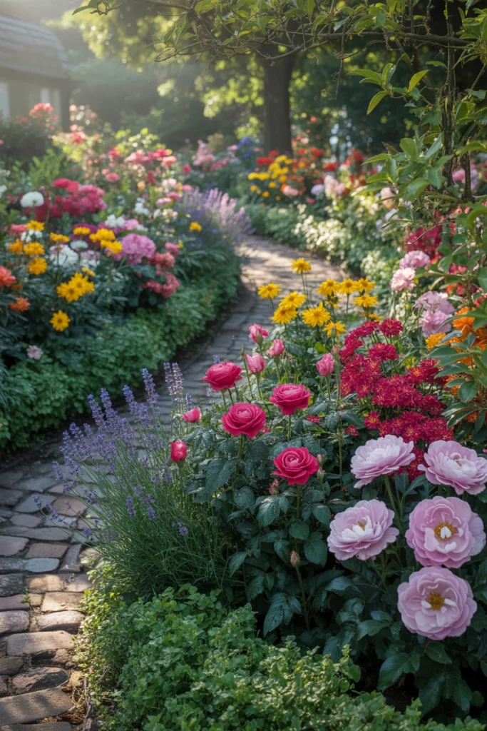 Flower-Filled Border