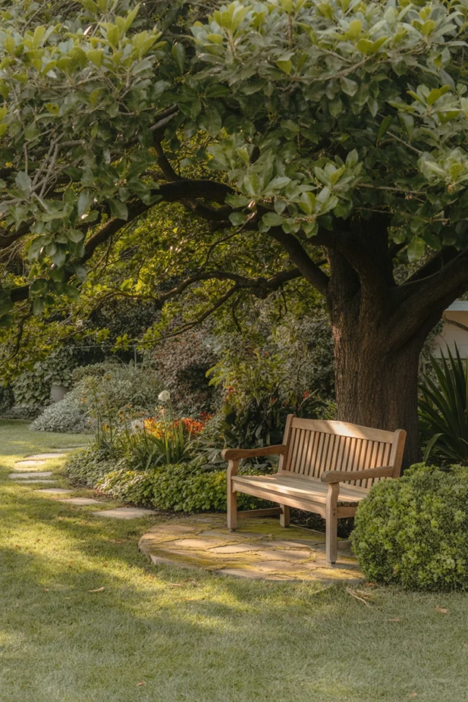 Garden Seating Under a Tree