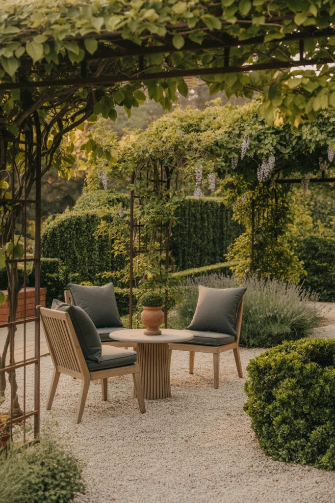 Gravel Patio Seating Area