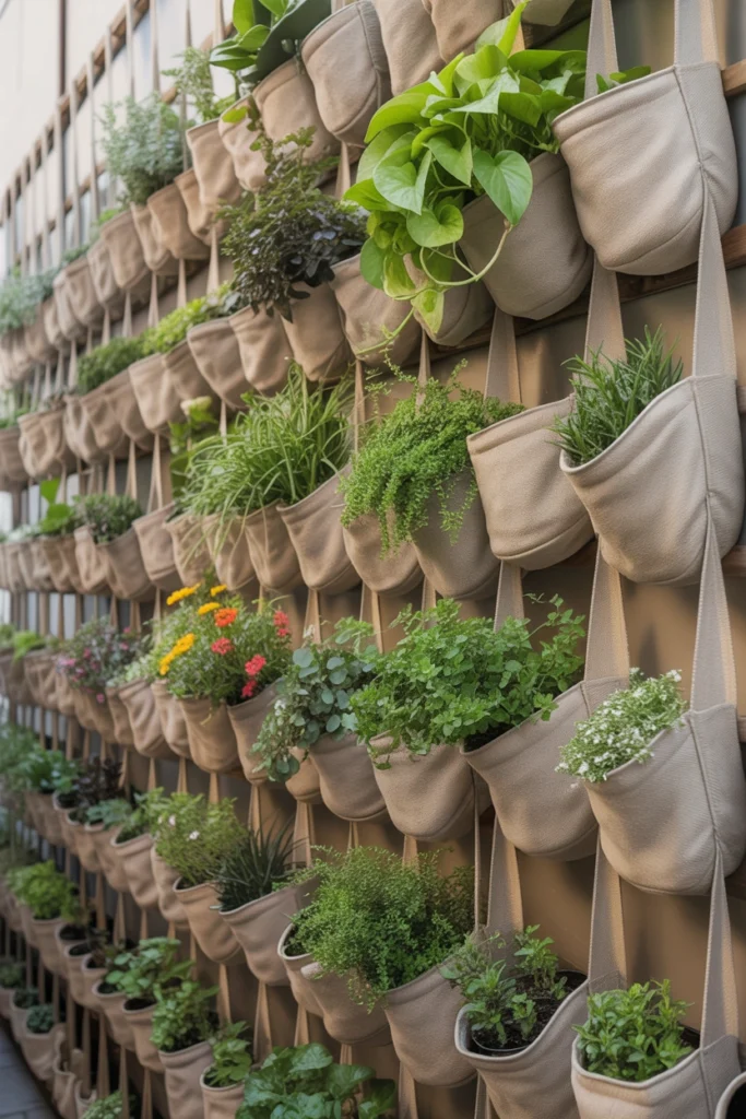 Hanging Pocket Planter Wall