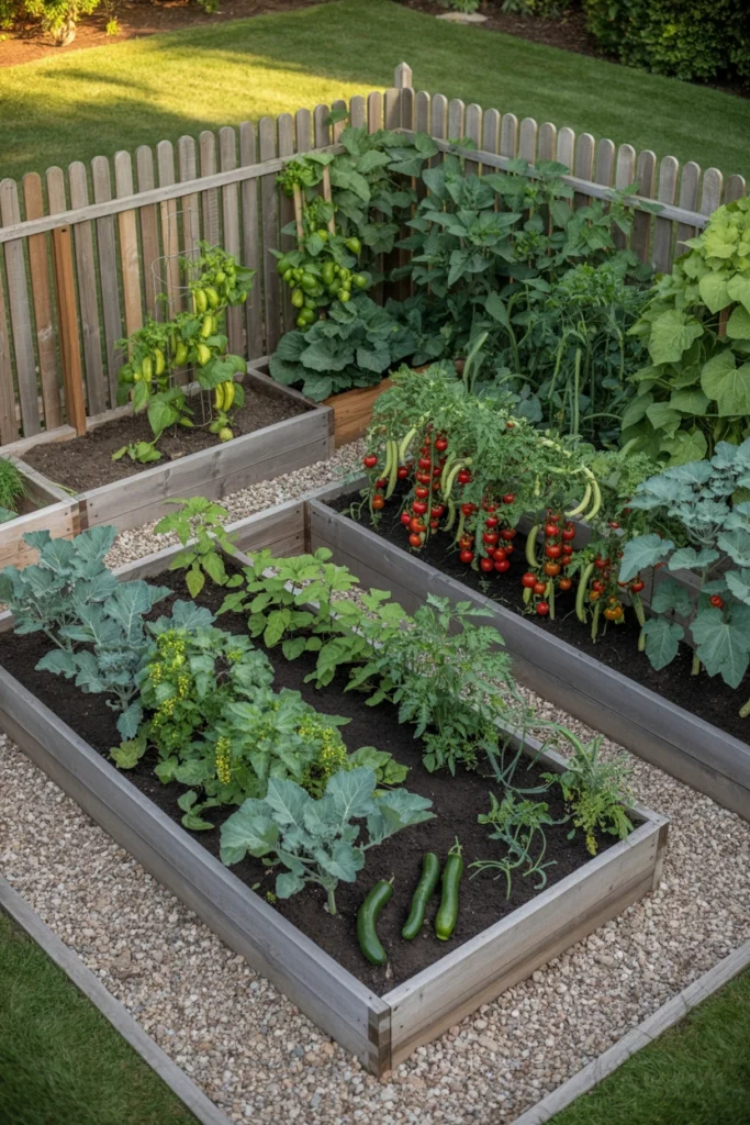 L-Shaped Garden Layout