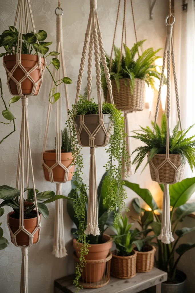 Macramé Hanging Plant Garden