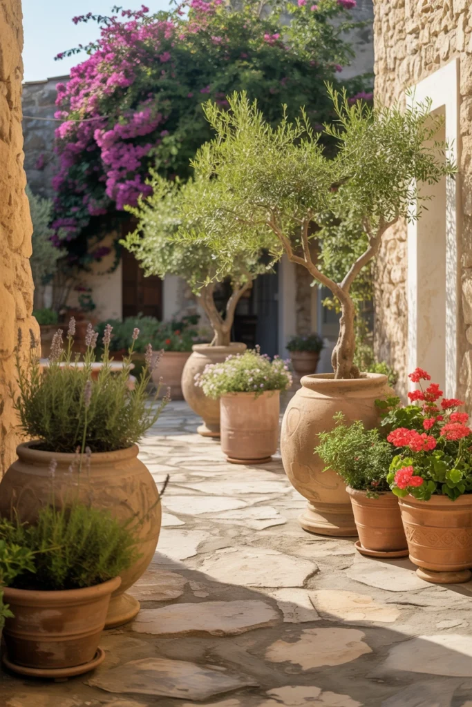 Mediterranean Courtyard Garden