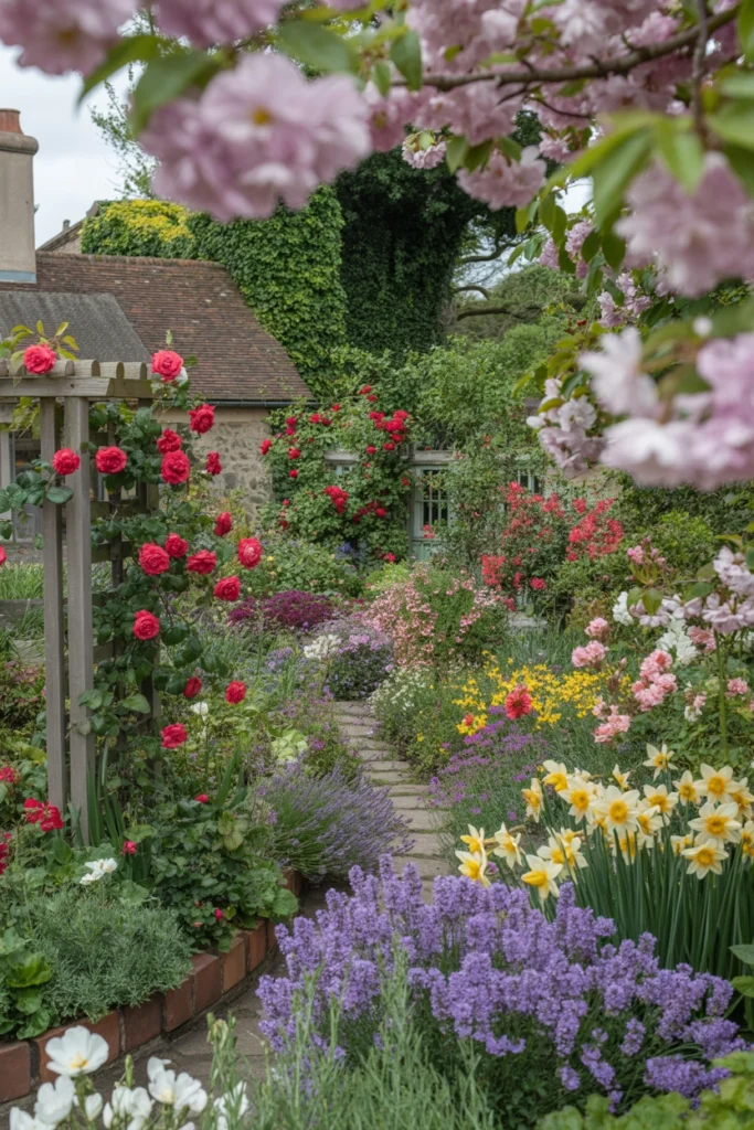 Mixed Seasonal Bloom Garden