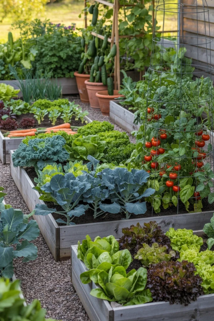 Mixed Vegetable and Herb Garden