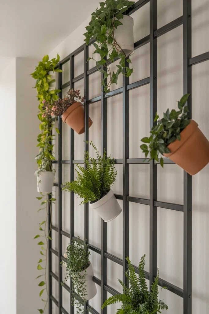 Modern Metal Grid Garden