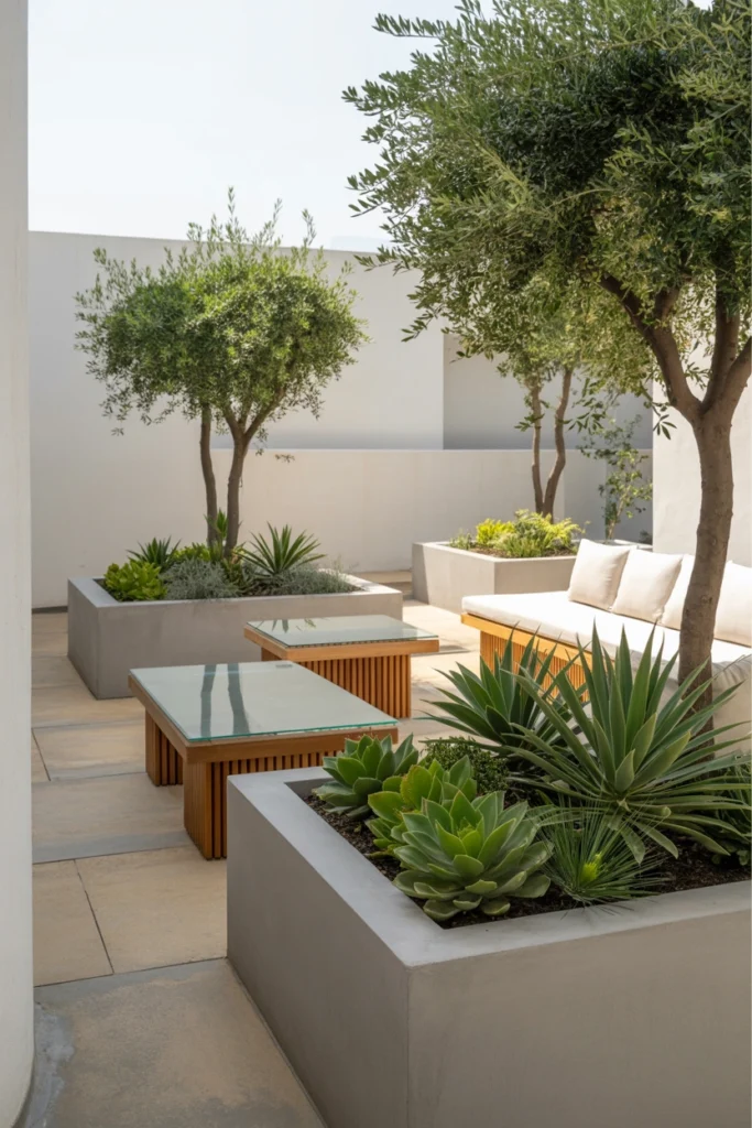 Modern Minimal Patio Garden