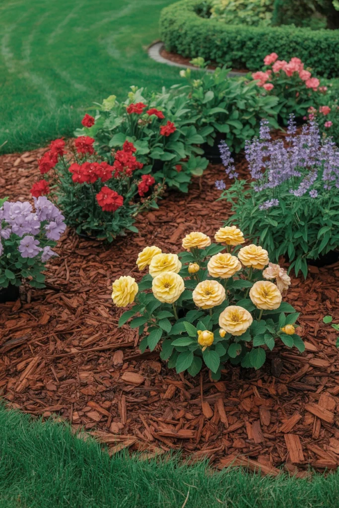 Mulched Flower Beds