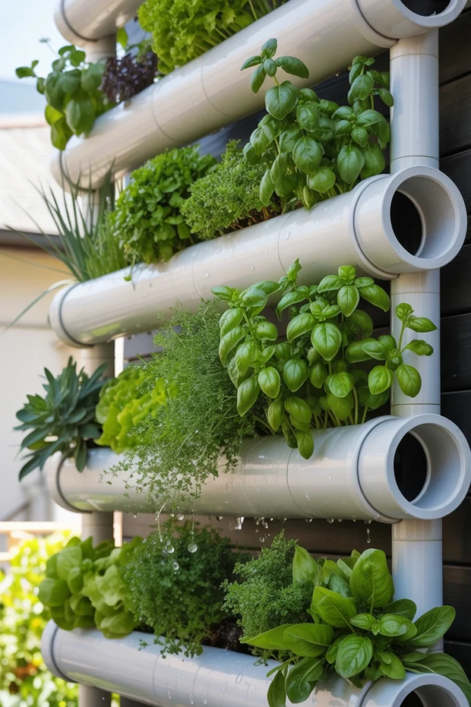 PVC Pipe Vertical Garden