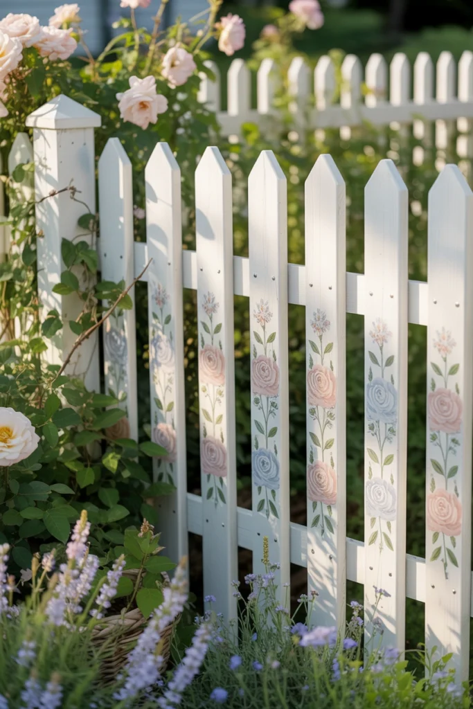 Painted Fence Makeover