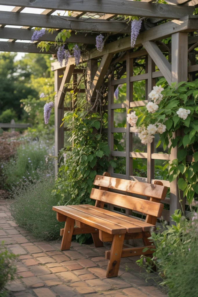 Pergola Bench Seating