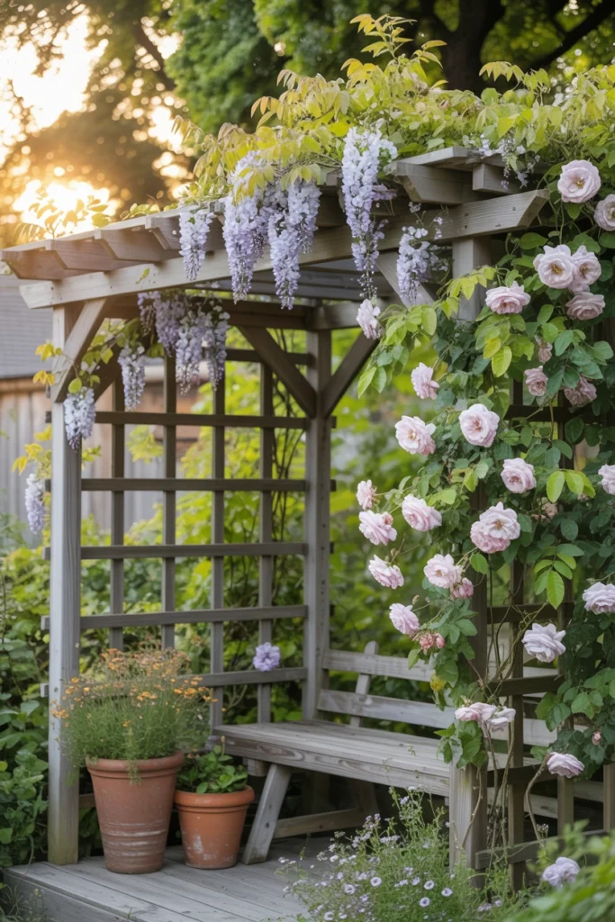 Pergola With Climbing Plants
