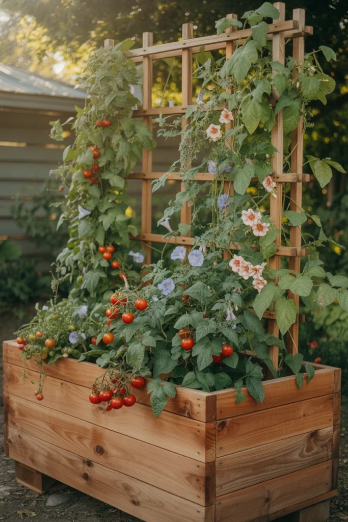 Planter Box With Trellis