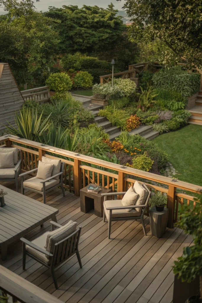 Raised Deck Garden Lounge
