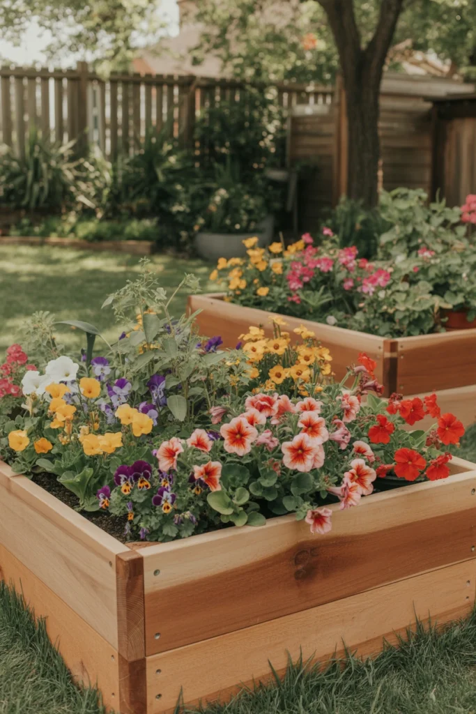 Raised Flower Garden Beds