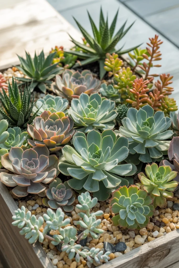 Raised Succulent Garden Bed