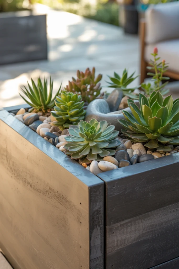 Raised Succulent Planter Box