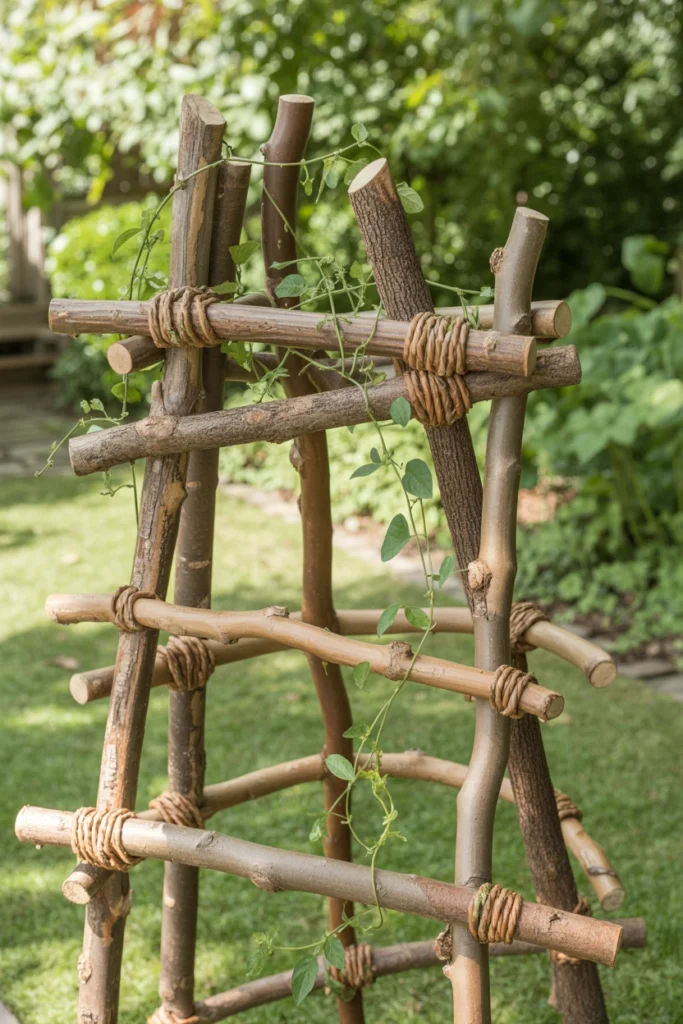 Rustic Branch Trellis
