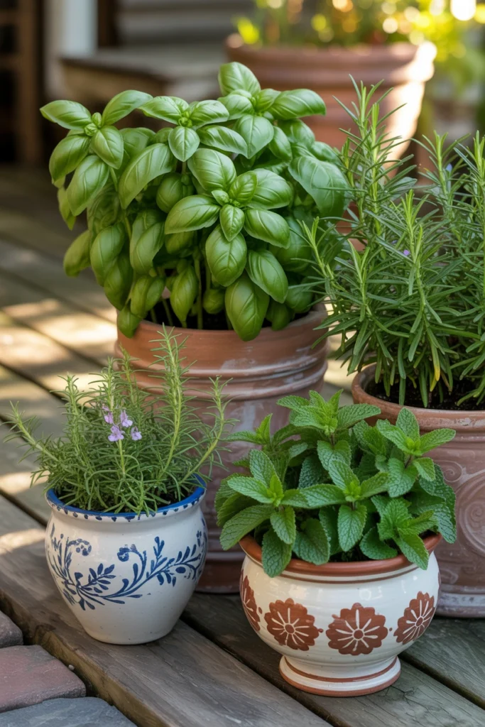 Small Patio Herb Garden