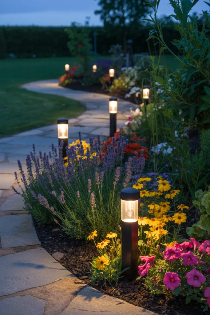 Solar Light Garden Border