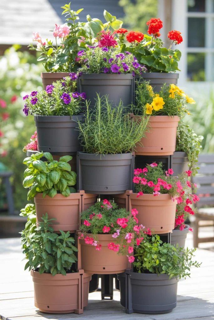 Stackable Vertical Planters