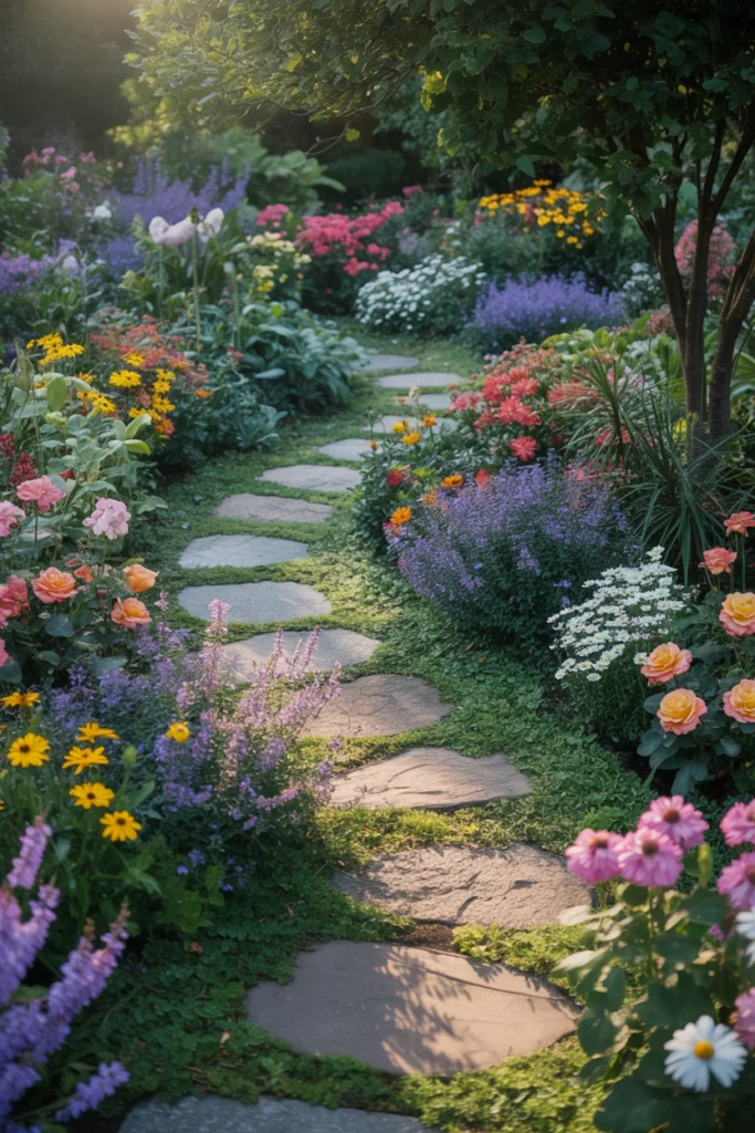 Stepping Stone Flower Garden