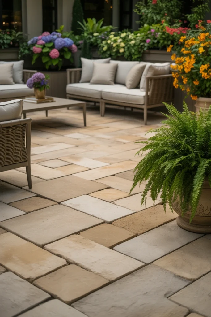 Stone Patio Garden Seating