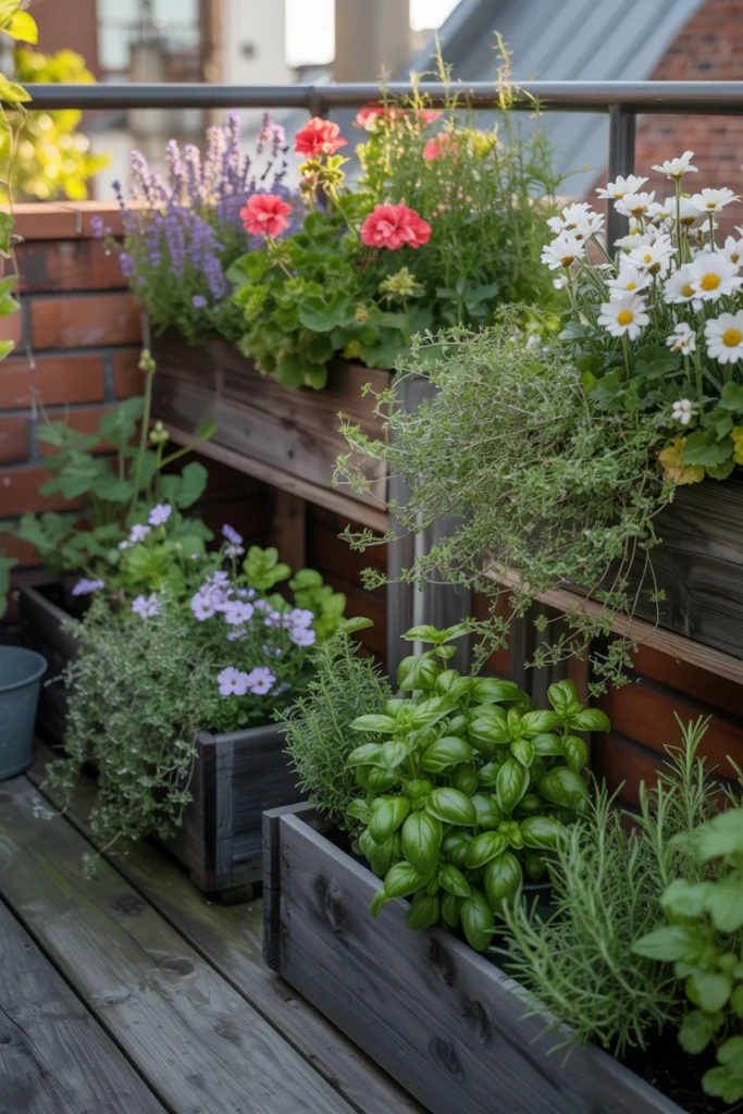 Stone Raised Planter Box