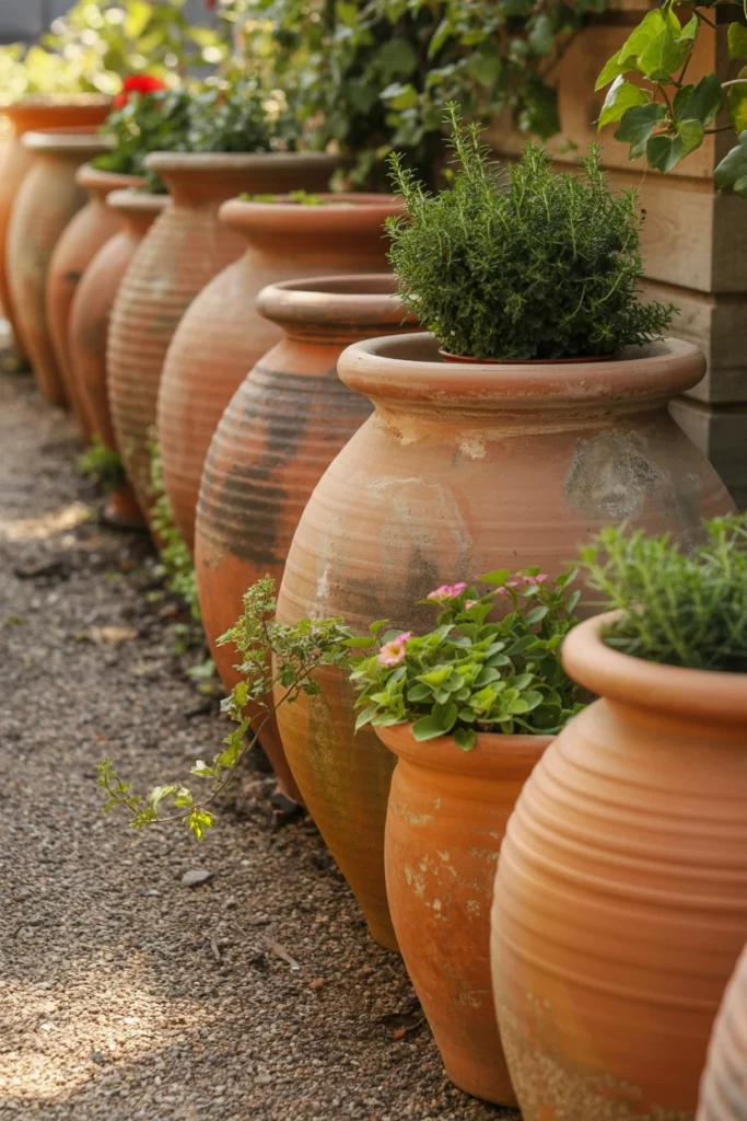Terracotta Pot Border