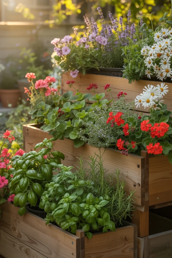 Tiered Raised Planter Boxes