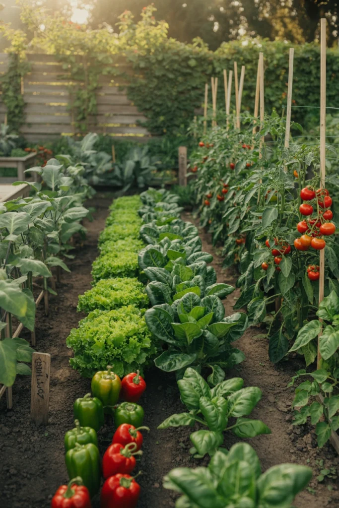 Traditional Row Garden Layout