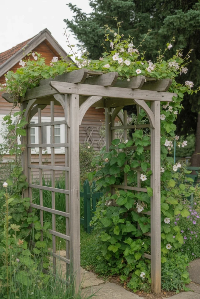 Trellis Covered in Vines