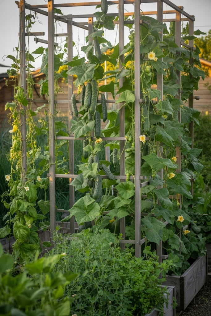 Vertical Vegetable Garden Layout