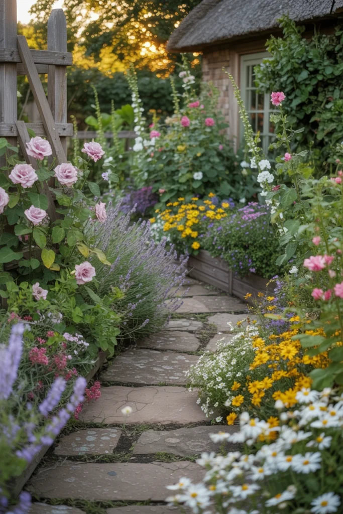 Winding Garden Pathway