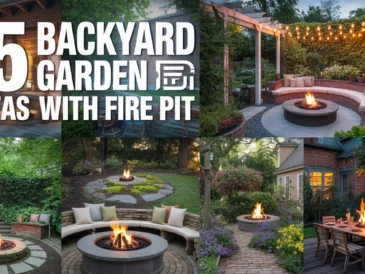 Backyard Garden Ideas with Fire Pit