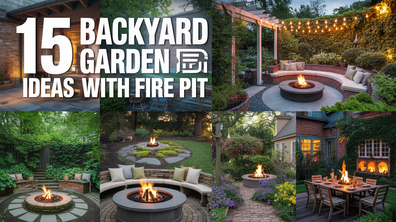 Backyard Garden Ideas with Fire Pit