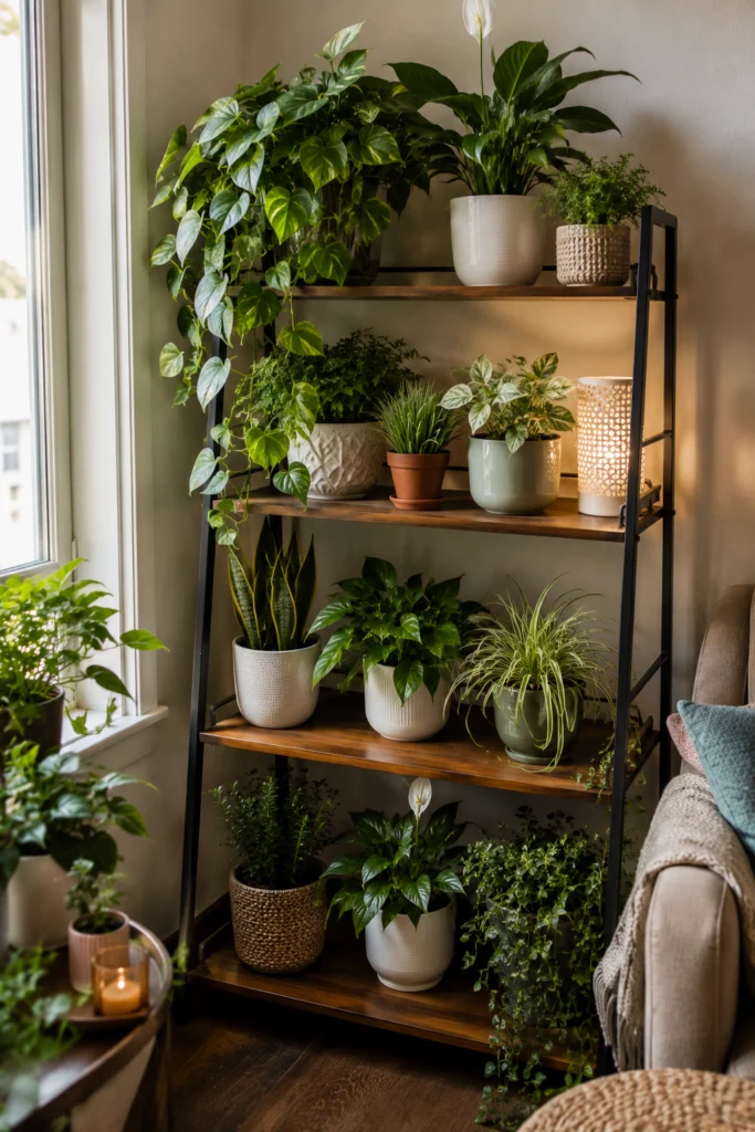 Corner Plant Shelf