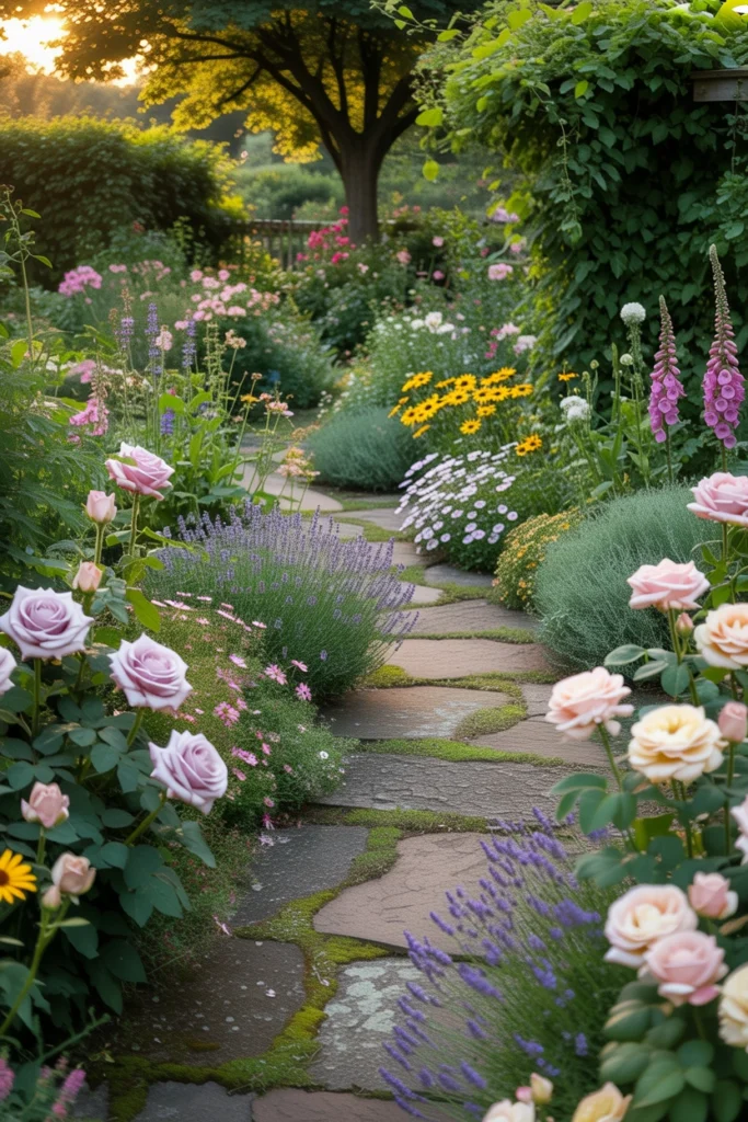 Cottage Path Flower Bed