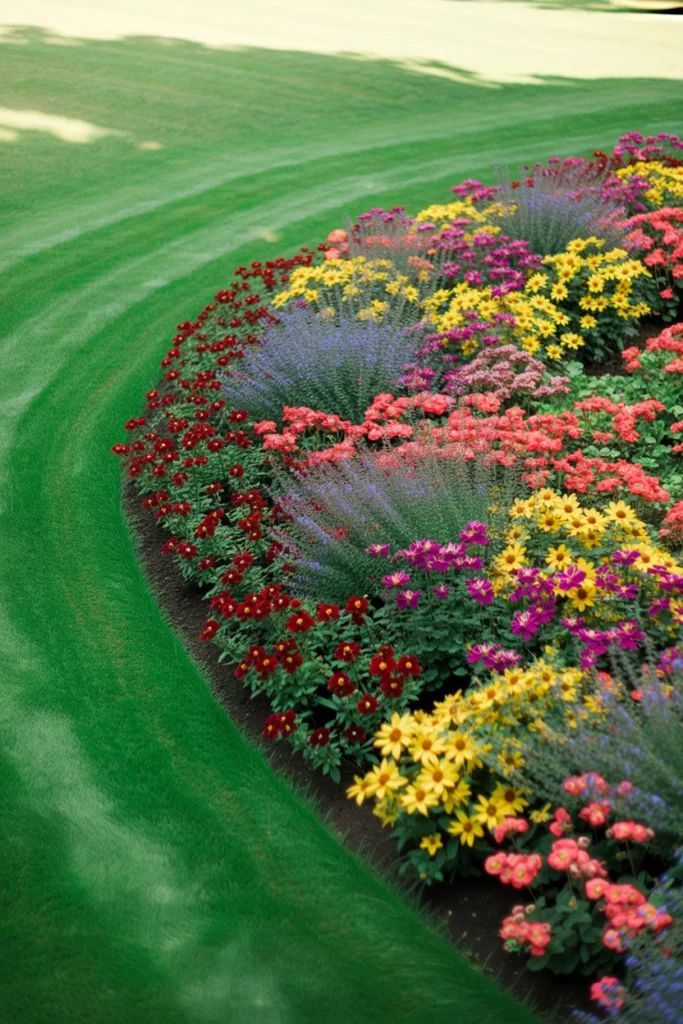 Curved Flower Bed Border