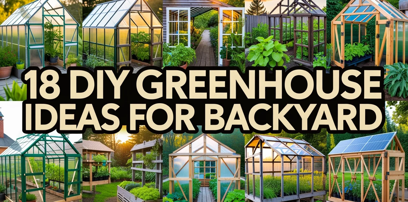 DIY Greenhouse Ideas for Backyard