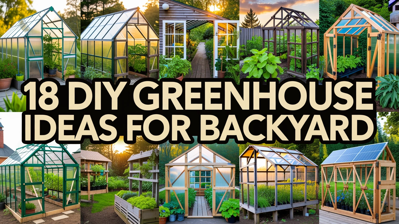 DIY Greenhouse Ideas for Backyard