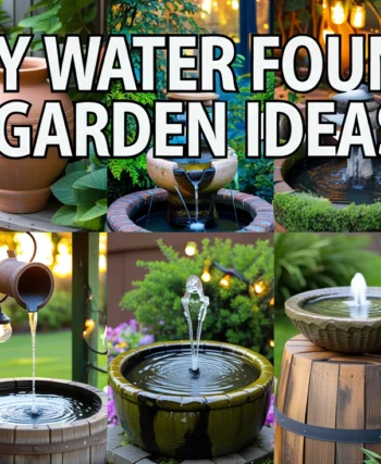 DIY Water Fountain Garden Ideas