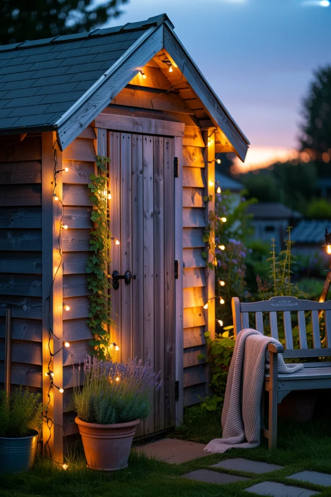 Fairy Light Garden Shed