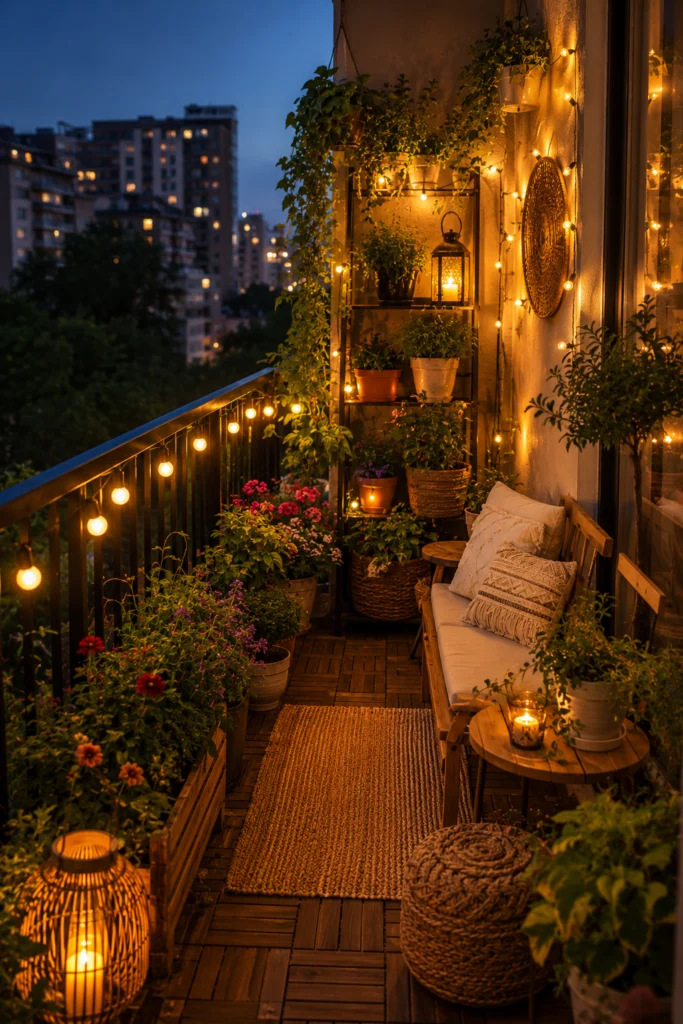 Fairy Light Plant Corner