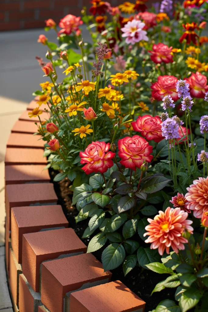 Flower Bed With Decorative Edging