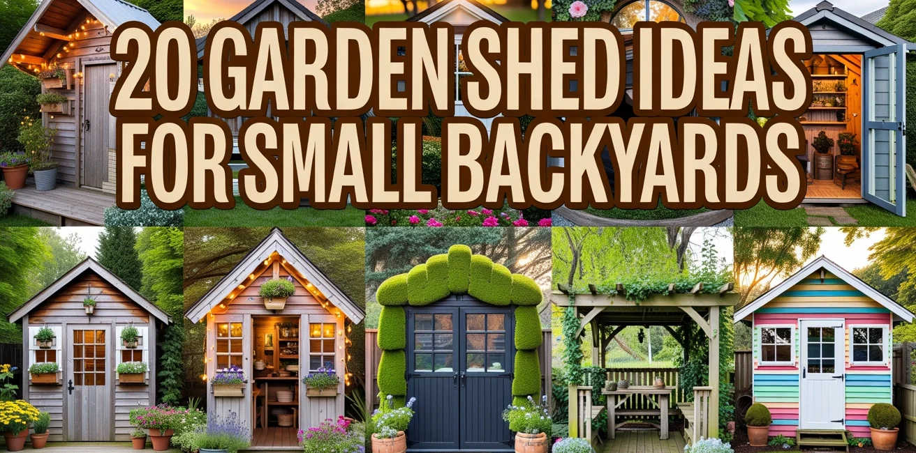 Garden Shed Ideas for Small Backyards