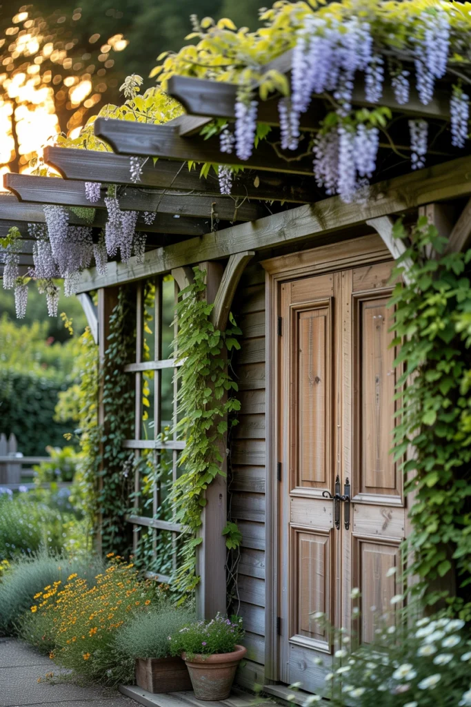 Garden Shed With Pergola