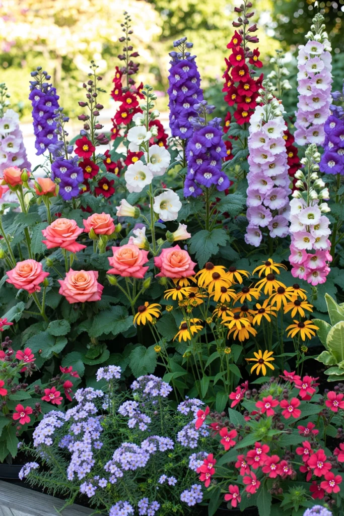 Layered Flower Bed Design