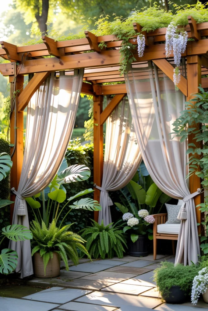 Pergola With Drapes